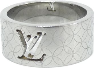 Louis Vuitton Silver Band Ring (Pre-Owned)