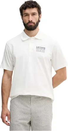 Lacoste Heren, Tops, Wit, Maat: L Piqu&eacute;