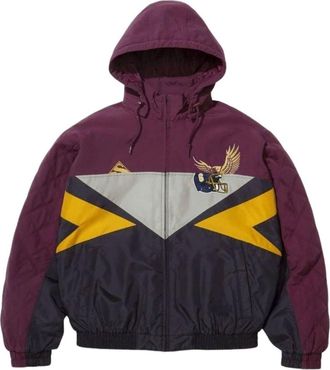 SUPREME x MM6 Maison Margiela Split Stadium Jacket Purple SUP-SS26-108-PUR