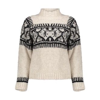 Geisha Dames, Truien, Beige, Maat: L Wol