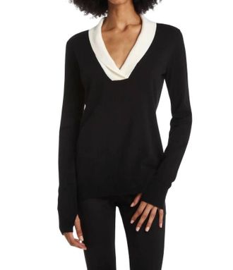 Capsule 121 Redstone Sweater In Black With Ivory