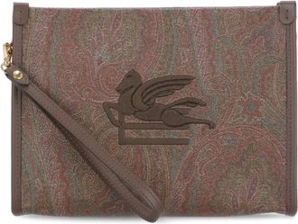 Etro Arnica Pouch - Dames - Clutches - Bruin - ONE Size - Katoen - Tassen
