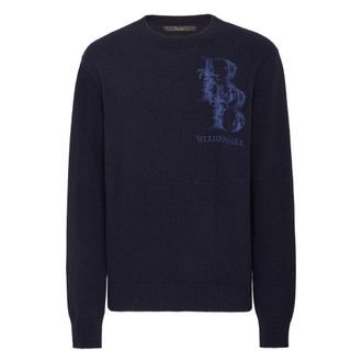 Billionaire Boys Club Truien & Vesten, Heren, Blauw, 3Xl, Wol, Pullover Ronde Hals