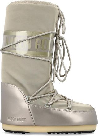 Moon Boot Moon Boot, Winter Boots, female, Gray, Size: 5 US Platinum Closed Boots Classic Icon Style