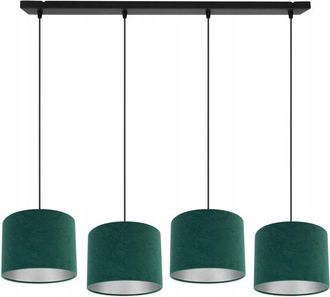 OEM L&aacute;mpara Colgante, L&aacute;mpara De Techo, Cromada, Pantalla De Terciopelo