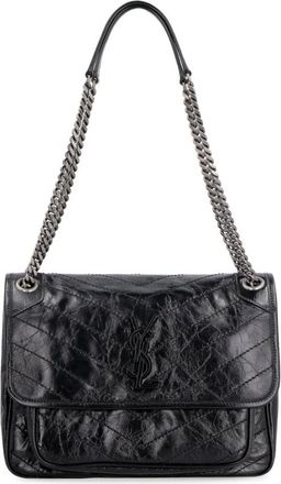 Saint Laurent Tassen, Dames, Zwart, ONE Size, Leer, Nki Media in Pelle Vintage