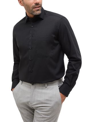 Eterna Mens Original Shirt Comfort Fit, Black, 44
