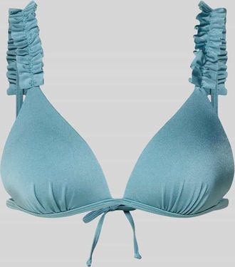 Lascana Bikini-Oberteil mit R&uuml;schenbesatz Modell Liora in Rauchblau, Gr&ouml;&szlig;e 36AB