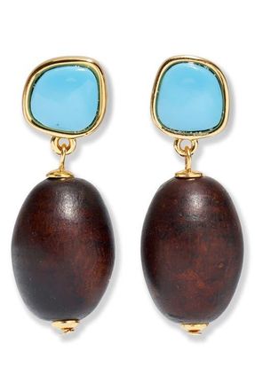 Lizzie Fortunato Olea Drop Earrings in Blue at Nordstrom