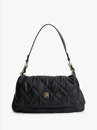Tommy Hilfiger Bolso de hombro acolchado con monograma TH