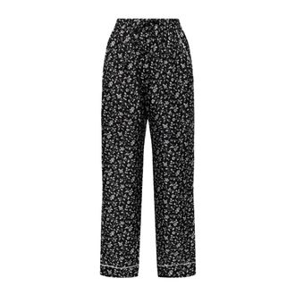 Dolce & Gabbana Pantaloni floreali in seta - - Nightwear & Lounge - Donna - Nero - XS