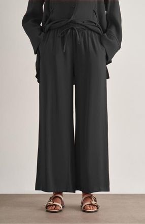 Mizalle Relaxed Pants in Black at Nordstrom, Size Medium