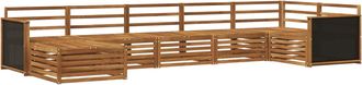 vidaXL Conjunto De Sof&aacute;s De Exterior 7 Uds. Natural Vidaxl