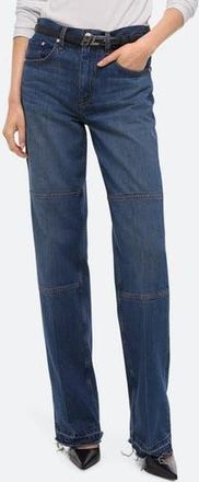 Helmut Lang Raw Edge Carpenter Jeans in Dk Tinted Indigo - 2B9 at Nordstrom Rack, Size 31
