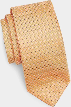 Canali Micro Quadratti Silk Tie