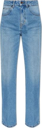 Victoria Beckham Rechttoe-rechtaan jeans - Dames - Regular Fit Jeans - Blauw - W27 L34 - Katoen - Jeans