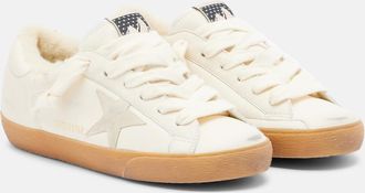 Golden Goose Super-Star shearling-lined leather sneakers