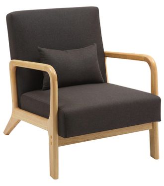 Clp Clp - Sill&oacute;n Hibbing Con Tapizado De Tela Marr&oacute;n