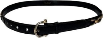Celine Pre-owned Belts, female, Black, Size: ONE SIZE Pre-owned Vintage Leather Belt