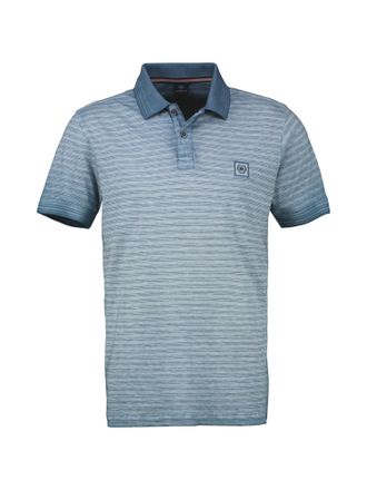 Lerros Poloshirt LERROS LERROS Gestreiftes Poloshirt in Grossen Gr&ouml;ssen, Herren, Gr. 5XL, blau (crispy blau), 100% Baumwolle, ohne Ausschnitt, Shirts Poloshi