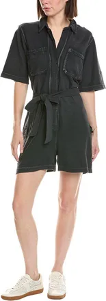 ATM Anthony Thomas Melillo Pique Mixed Media Romper