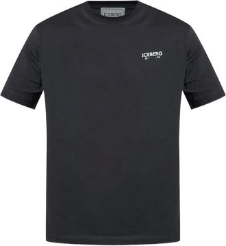Iceberg T-shirt in cotone con logo - Nero