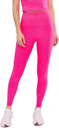 Beyond Yoga Spacedye Caught In The Midi High-Waisted Legging Womens Casual Pants Pink Glow Heather : XL (US Womens 14-16)