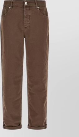 Brunello Cucinelli cotton straight-leg jeans