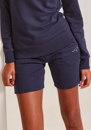 Kangaroos Bermudas KANGAROOS, Damen, Gr. 32/34, N-Gr, blau (marine), Interlock, Obermaterial: 60% Baumwolle, 40% Polyester, unifarben, Basic, bequem ca. Mitte O