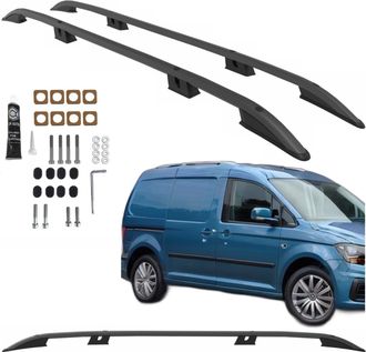 OEM Barras De Techo Volkswagen Caddy Ford Transit Connect Long 2020- Negro