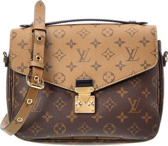 Louis Vuitton Brown Monogram Reverse Canvas Pochette Metis (Authentic Pre-Loved)