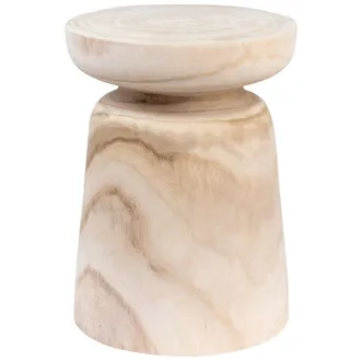 Maisons du monde Mesa auxiliar de madera de paulonia
