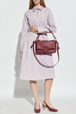 Fendi Dress With A Striped Pattern, Womens, Pink