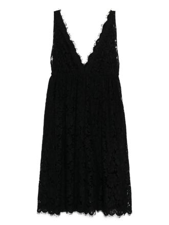 Miu Miu lace dress - women - Nylon/Cotton/Viscose/Cupro/Silk - 40 - Black