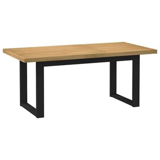 Berkfield Home Dining Table NOAIN U-Shaped Legs 180x90x75 cm Solid Wood Pine in Brown | Size: 180 x 90 x 75 cm
