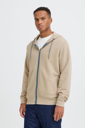 Blend Kapuzensweatshirt BLEND BHJUMA PIQUE ZIPP SWEAT, Herren, Gr. XXL, winter twig, Sweatware, Obermaterial: 87% Baumwolle, 13% Polyester, unifarben, regul