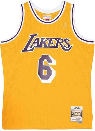 Mitchell & Ness T-shirt NBA Lakers 1996 - Giallo