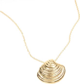 Odette New York La Plage Necklace in Brass at Nordstrom