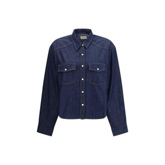Khaite Blue Denim Womens Shirt