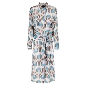 Bazar Deluxe Bazar Deluxe, Shirt Dresses, female, Multicolor, Size: 2XS Sash Dress