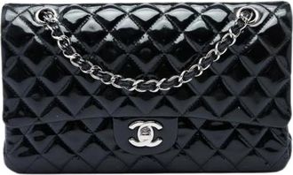 Chanel Pre-owned Double Flap Shoulder Bag - Dames - Vintage Schoudertas - Zwart - ONE Size - Leer - Vintage