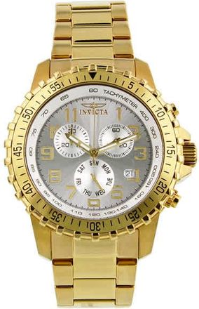 Invicta Specialty Pilot Chronograph Silver Dial Mens Watch 11369
