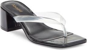 Abound Blayne Block Heel Sandal in Clear/Black at Nordstrom Rack, Size 6.5