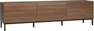 Klast Mueble tv efecto madera nogal 180 cm x 50 cm