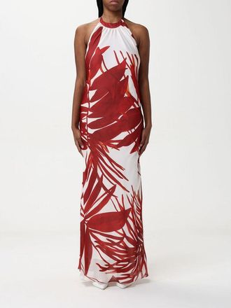 Hanita Rood Zijde Casual Jurk