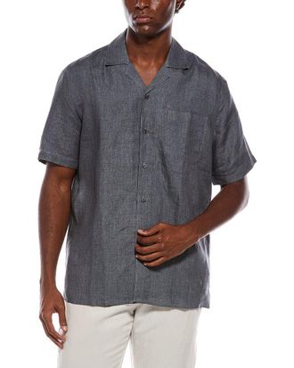 Isaia Linen Sport Shirt
