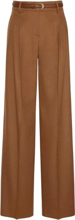 Max Mara Broeken, Dames, Bruin, L, Wijde broek