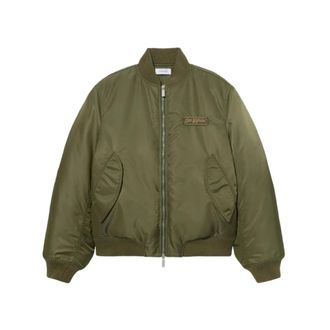 Off-white Bomber Jackets, female, Green, Size: 2XS Bomber Jacket
