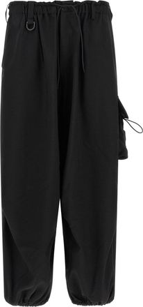 Yohji Yamamoto Black Oversized Cargo Pants