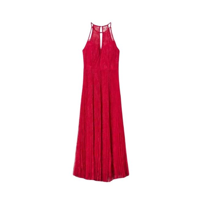 Kleedjes, Dames, Rood, 4Xs, Polyester, Kleedjes